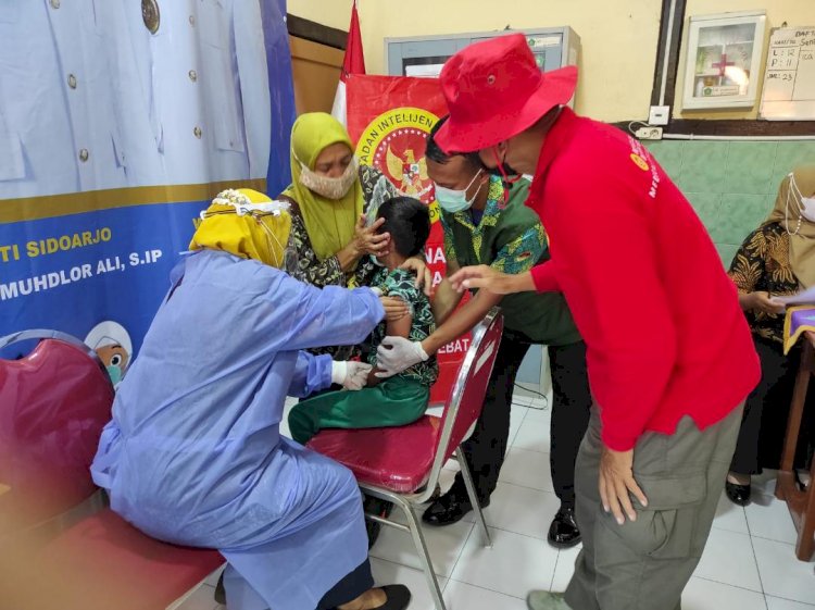 BIN dan Pemkab Sidoarjo Terus Percepatan Vaksinasi