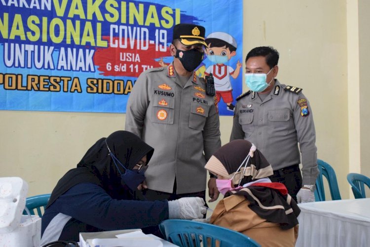 Anak 6-11 Tahun Bisa Vaksinasi di Polresta Sidoarjo