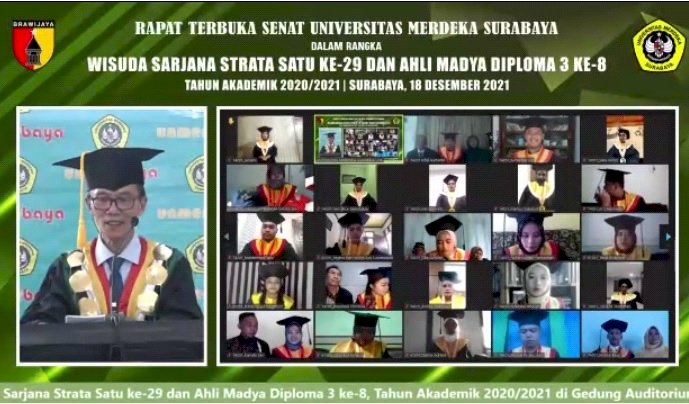 Unmerbaya Luluskan 96 Orang Wisudawan dan Wisudawati