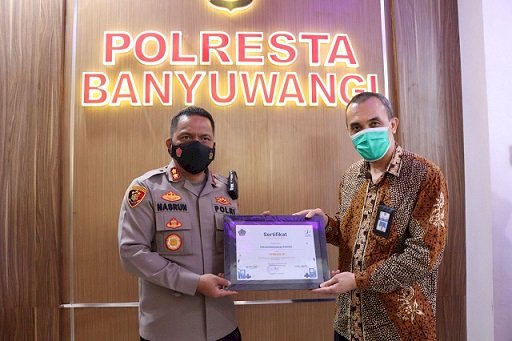 KPPN Beri Penghargaan Terbaik Pertama Pada Polresta Banyuwangi