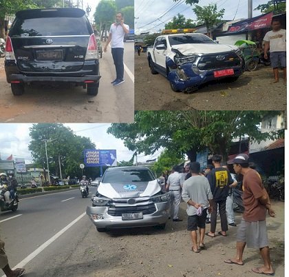 Mobil Iring-iringan Menteri Perhubungan dan Kakorlantas Alami Kecelakaan Beruntun