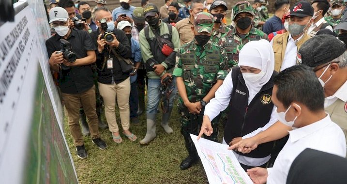 Tinjau Lahan Relokasi APG  Semeru, Gubernur Apresiasi Kecepatan Kerja dan Sinergi  Forkopimda