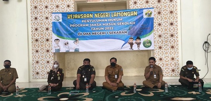 Sosialisasi JMS di SMA Negeri 1 Sekaran, Kejari Lamongan Angkat Tema 'Kenali Hukum, Jauhkan Hukuman'