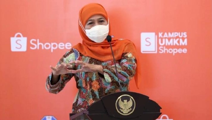 Pemprov Jatim Gandeng Shopee Dirikan Kampus UMKM, Khofifah Optimis Jadikan UMKM Jatim Naik Kelas