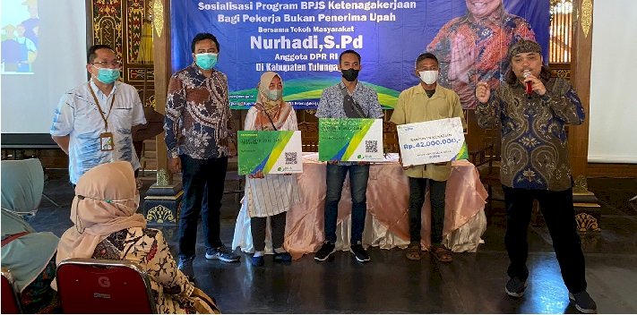 Safari Ramadan, Bersama Nurhadi Sosialisasikan Program BPJAMSOSTEK ke Ratusan Warga Tulungagung
