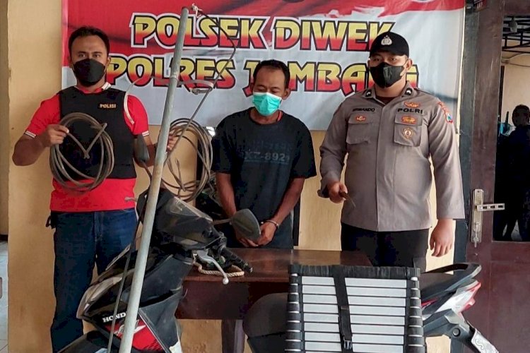 Gasak Kabel PLN, Residivis di Jombang Dibekuk Polisi