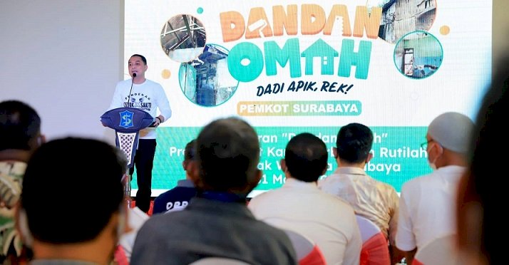 ‘Dandan Omah' Program Padat Karya Dongkrak Ekonomi 154 Kelurahan di Surabaya,   Perputarannya Capai Rp 28 Miliar