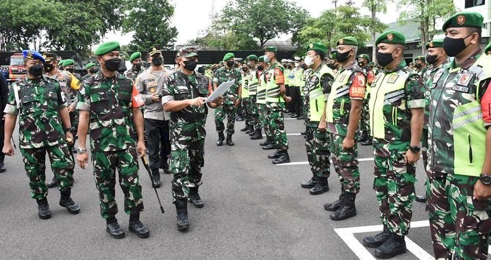 Korem 084/BJ Laksanakan Gelar Apel Pam VVIP Kunjungan Kerja Wapres RI