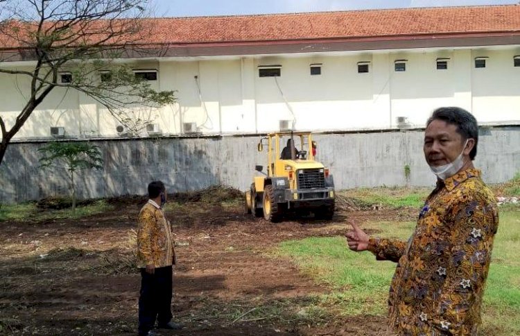 Alat Berat Diterjunkan Sambut Kota Mojokerto Bersalawat