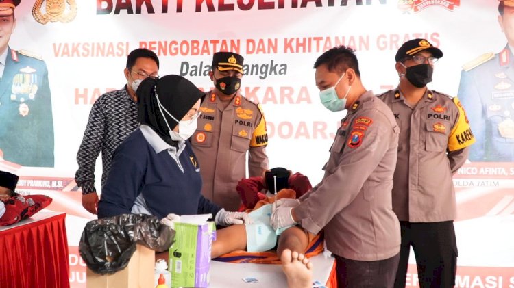 Polresta Sidoarjo Gelar Bakti Kesehatan