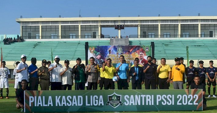 Dandim Buka Liga Santri di Tuban, Pesantren Diharapkan Lahirkan Pesepakbola Profesional