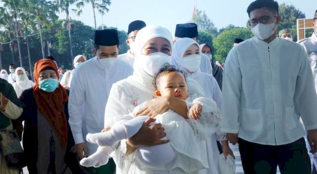 Peringati Harganas 2022, Gubernur Khofifah: Jadikan Motor Percepatan Cegah Stunting