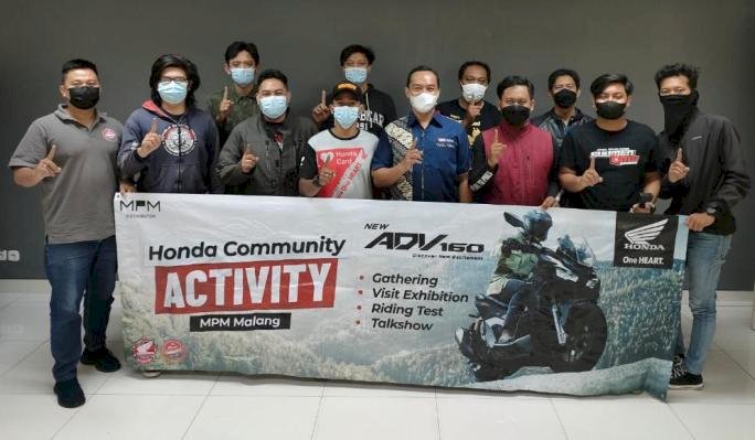 40 Bikers Honda Malang Jajal Ketangguhan Honda ADV 160.