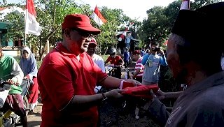 Wisata WHJR Forest Diresmikan, Plt Bupati Gowes Bagikan Bendera