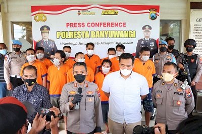 Polresta Banyuwangi Amankan 40 Tersangka dalam 38 Kasus Narkotika