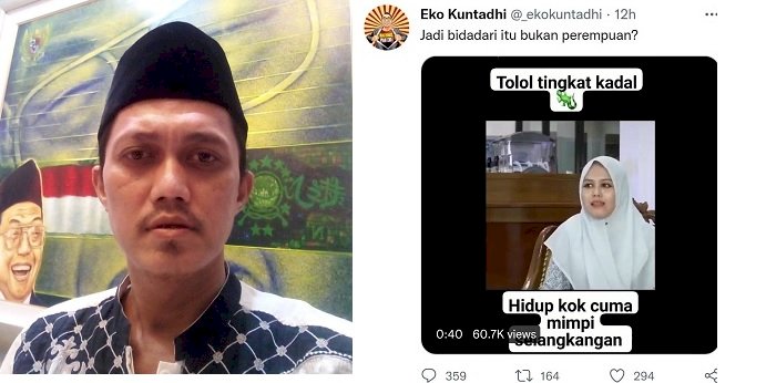 Eko Kuntadhi Hina Ning Imaz Lirboyo, Poros Muda NU Tuntut Minta Maaf