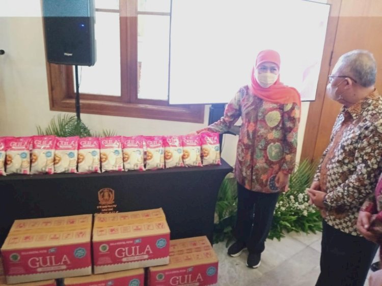 Terima 30 ton gula, Gubernur Khofifah Gelar Pasar Murah