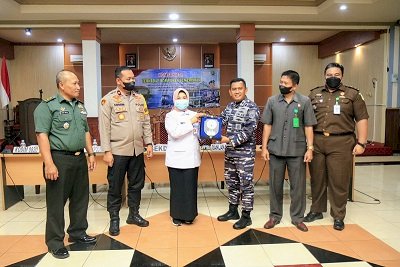 Bangun Sinergitas, Danlanal TNI AL dan Pemkot Bertemu