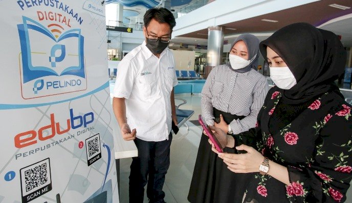 Tingkatkan Kenyamanan Penumpang, Pelindo Tambah Fasilitas Baru Perpustakaan Digital