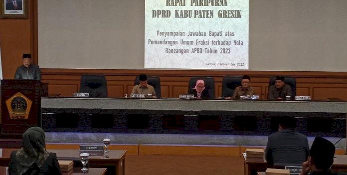 Paripurna DPRD Gresik, Bupati Gus Yani Tegaskan RS Gresik Selatan Dibangun Tahun 2023