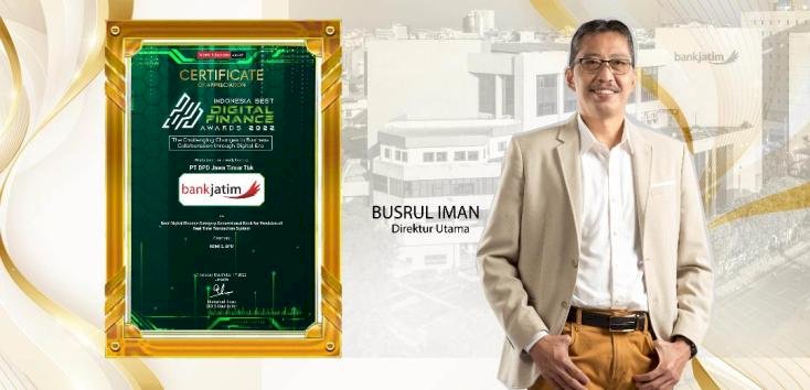 Bank Jatim Raih Best Digital Finance Awards