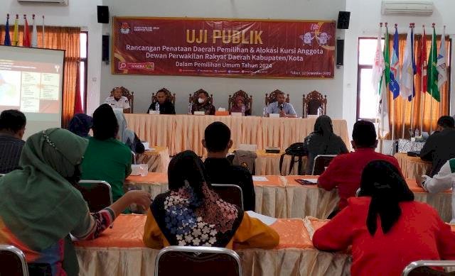 KPU Tuban Uji Publik Rancangan Penataan Dapil Pemilu 2024