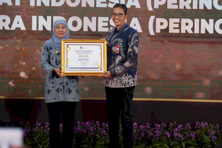 Bank Jatim Raih Penghargaan Penyalur KUR Terbaik