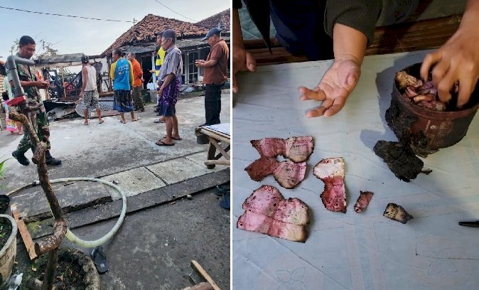 Rumah Warga Pandanan Gresik Terbakar,  Uang Tabungan Rp 70 Juta Hangus