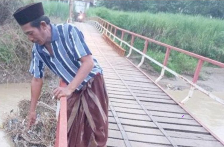 PUPR Mojokerto Tak Tutup Mata Kerusakan Jembatan Talun Brak