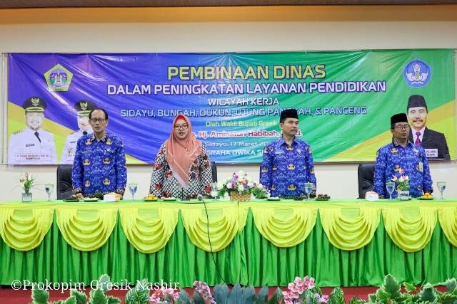 Wabup Gresik Gencar Lakukan Pembinaan Tenaga Kependidikan