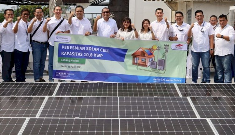 FIFGroup Pasang Solar Panel di Cabang Medan