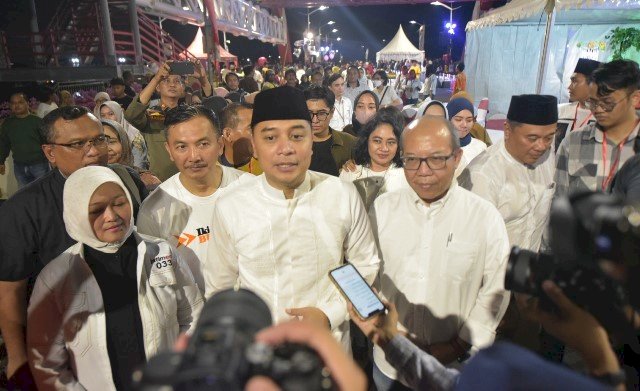 Lewat Festival Ramadan, Pemkot Surabaya - Bank Jatim Bangkitkan Ekonomi UMKM di Jembatan Suroboyo