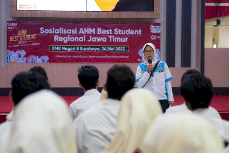 MPM Honda Jatim Sosialisasi AHMBS di SMKN 5 Surabaya