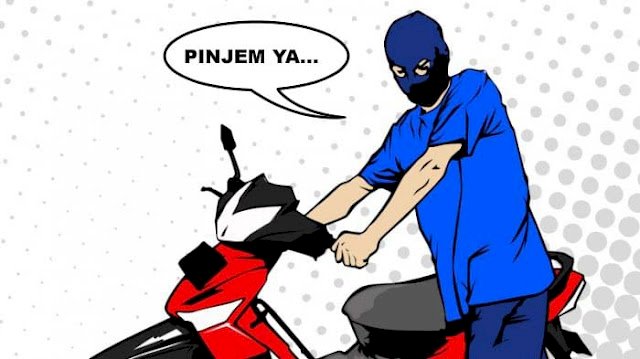 Alasan Pinjam, Motor Tetangga Dibawa Kabur