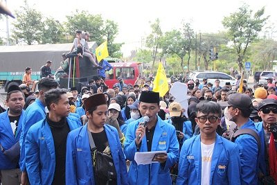 Nilai Kepemimpinan Timbul Gagal, PMII Probolinggo Demo