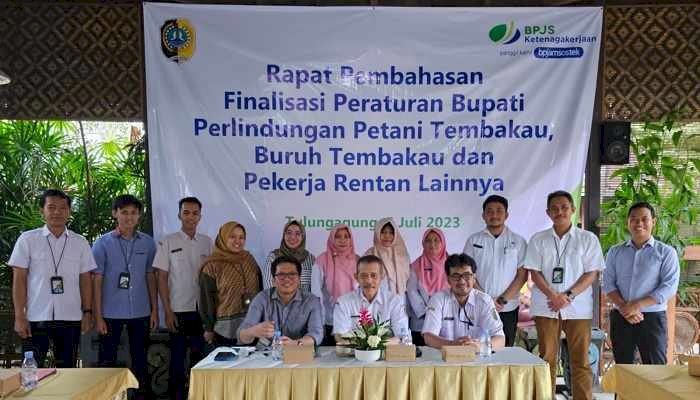 Tindaklanjuti Inpres 2/2021, BP Jamsostek Blitar Gelar FGD dengan Pembak Tulungagung