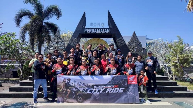 Puluhan Bikers Honda Riding Bareng di CB150X Cityride