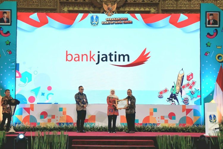 Bank Jatim Raih Penghargaan Sebagai Pendukung Starup