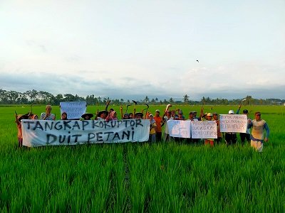 Puluhan Petani Luamjang Dukung KPK Usut Tuntas Korupsi di Kementan