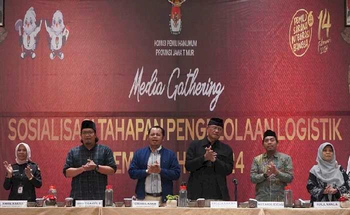 KPU Jawa Timur Paparkan Pengelolaan Logistik selama Pemilu 2024