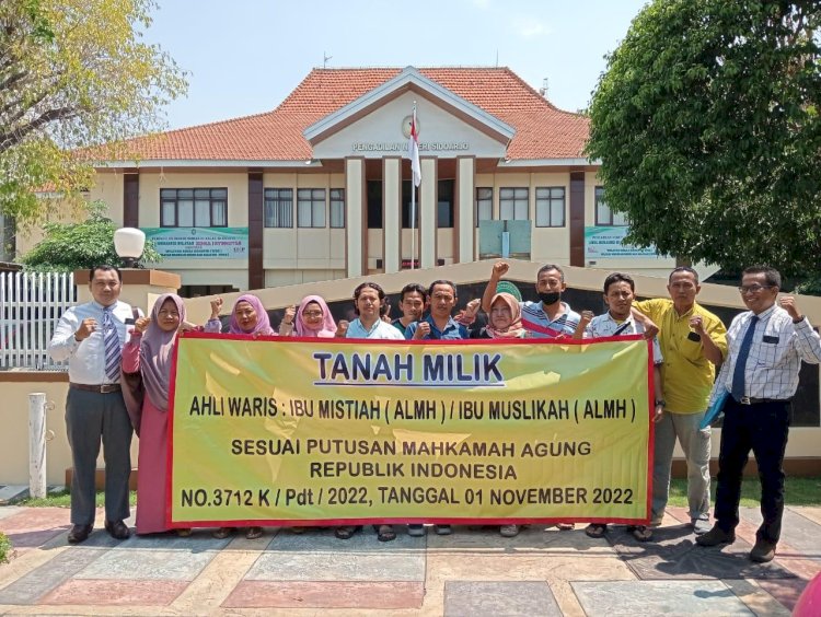 PN Sidoarjo Beri Waktu 8 Hari Serahkan Lahan ke Pemohon