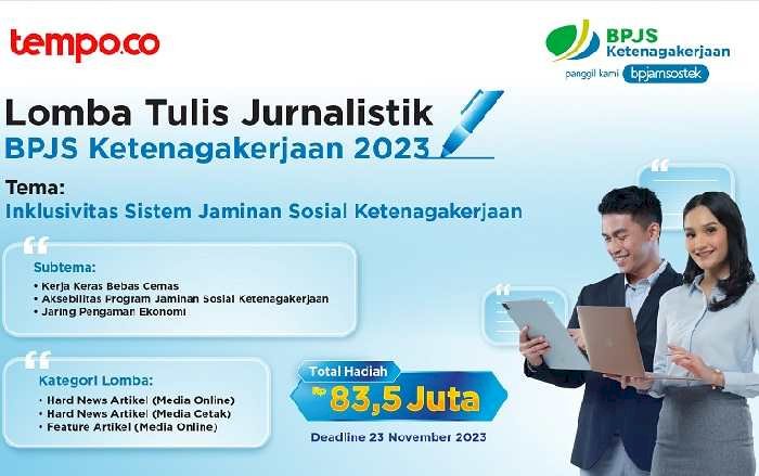 Semarakkan HUT Ke-46, BPJS Ketenagakerjaan Gelar Lomba Karya Tulis Jurnalistik Berhadiah Puluhan Juta