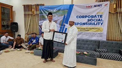 KSO Proyek Tol Probowangi Paket 2 Bantu Pembangunan Ponpes Nurul Qodim