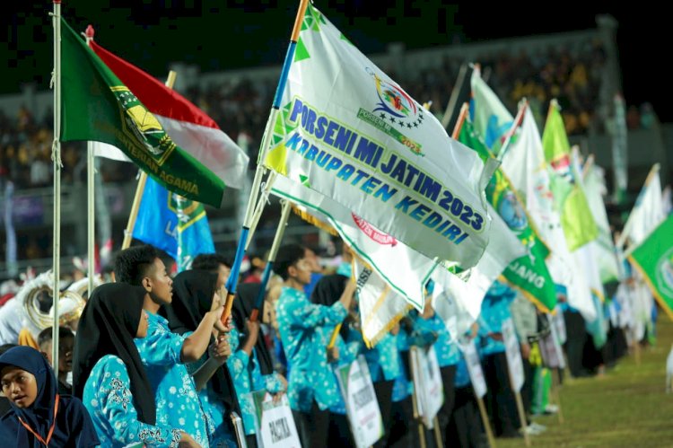 Ribuan Siswa Madrasah Ramaikan Porseni MI Jatim ke-VIII di Banyuwangi