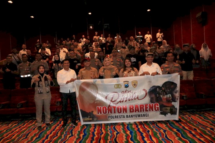 Ajak Nobar Film “Aku Rindu”, Inspirasi Bhayangkari Polresta Banyuwangi