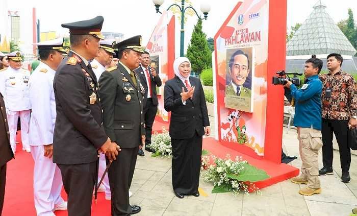 Pimpin Upacara Hari Pahlawan, Gubernur Khofifah Beberkan Model Pahlawan Ekonomi Nasional Era 5.0