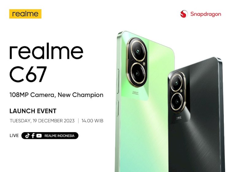 Pertama di Dunia, realme C67 Segera Hadir di Indonesia