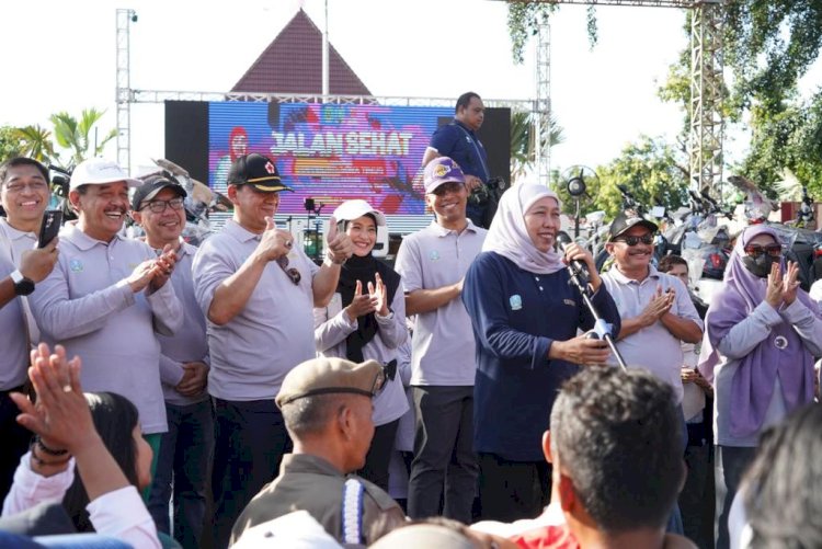 17 Ribu Warga Jember Ikuti Jalan Sehat di Situbondo, Bank Jatim Fasilitasi UMKM