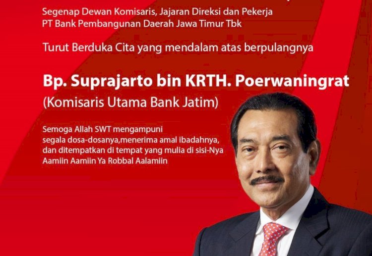 Komisaris Utama Bank Jatim Wafat di Singapura