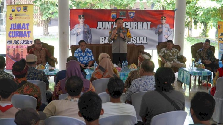 Jumat Curhat, Polrestabes Surabaya Sambangi Warga Babadan